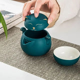 Théière Nomade avec Tasses <br> Chat 200ml