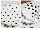 Théière en Porcelaine Blanche et Noire <br> Tea for One 450ml