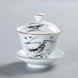Gaiwan en Porcelaine <br> Peint à la main 200ml
