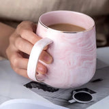 Mug marbre rose