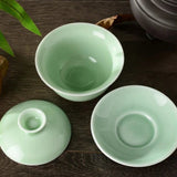 Théière Chinoise <br> Gaiwan Vert Celadon 130ml