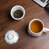 Tasse en Porcelaine <br> Motif Japonais 430ml