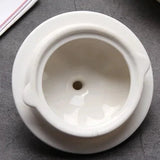 Théière en Porcelaine Blanche <br> à Pois ou Rayures 850ml