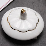Théière en Porcelaine Blanche <br> à Pois ou Rayures 850ml