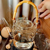 Théière en Verre <br> Anse Bambou 1300ml