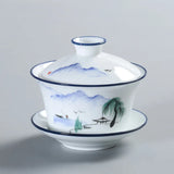 Gaiwan en Porcelaine <br> Peint à la main 200ml