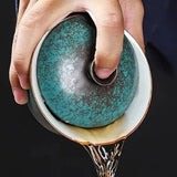 Théière Chinoise <br> Gaiwan Bleu-vert 100-150ml