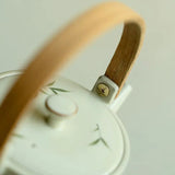 Théière en Porcelaine <br> Anse Bois 420ml