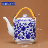 Théière en Porcelaine <br> Grosse 2L à 3.8L