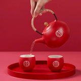 Service à Thé Rouge <br> Théière 600ml
