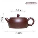Théière Yixing <br> Basse Ouverture Large 210ml