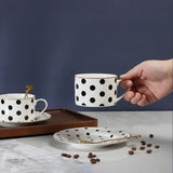Théière en Porcelaine Blanche et Noire <br> Tea for One 450ml