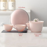 Service à Thé japonais porcelaine rose