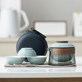 Théière de Voyage en Verre <br> Service 3 tasses 220ml