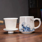Tasse avec Filtre et Couvercle