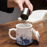 Tasse en Porcelaine <br> Motif Japonais 430ml