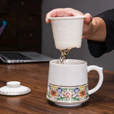Mug avec Filtre Porcelaine