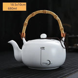 Théière en Porcelaine <br> Motif Japonais 680ml