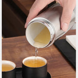 Théière Infuseur à Thé <br> Inox et céramique 300-500ml