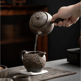 Théière en Grès Vintage <br> +/- réchaud 150ml