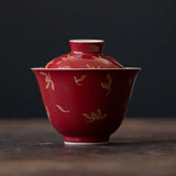 Gaiwan Porcelaine Rouge
