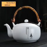 Théière en Porcelaine <br> Motif Japonais 680ml
