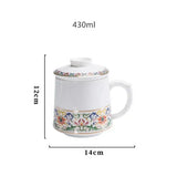 Tasse en Porcelaine <br> Motif Japonais 430ml