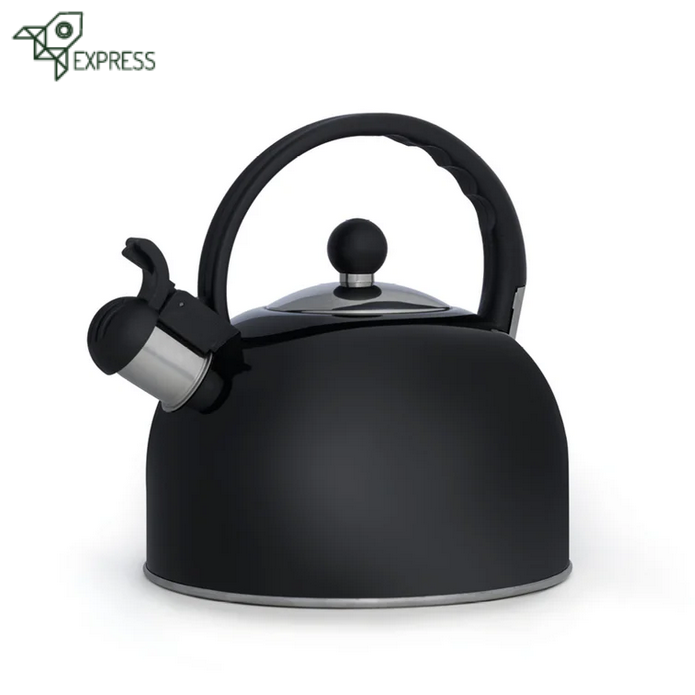 Bouilloire Sifflante Kinghoff 1,8 L En Inox Noir - Compatible Toutes Plaques (gaz, Induction, électrique) - 4