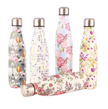 Gourde Isotherme Inox Fleurie