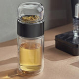 Théière en Verre <br> Infuseur à Thé Portable 280-380ml