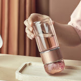 Théière en Verre <br> Infuseur à Thé Portable 280-380ml