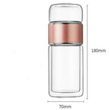 Théière en Verre <br> Infuseur à Thé Portable 280-380ml