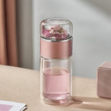 Théière en Verre <br> Infuseur à Thé Portable 280-380ml