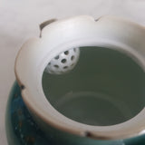 Théière en Céramique Turquoise <br> Artisanale 130ml