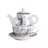 Théière Italienne en Verre