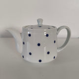 Théière en Porcelaine Blanche et Bleue