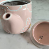 Théière en Porcelaine Rose <br> Japonaise 450ml
