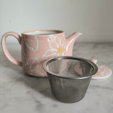 Théière Porcelaine avec Filtre Inox