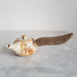 Théière en Céramique <br> Poignée Bois 65ml