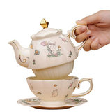 Théière Solitaire <br> Porcelaine Anglaise 400ml