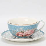 Tasse en Porcelaine à Fleurs