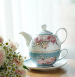 Théière Solitaire à Fleurs <br> Porcelaine 370ml