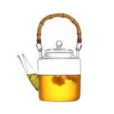 Théière Verre Anse Bambou