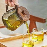 Théière en Verre et Bois <br> 500-800ml