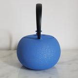 théière en fonte bleu gitane