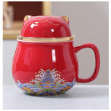 Mug Chat en Porcelaine <br> avec infuseur 320ml