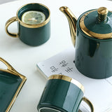 Théière en Porcelaine <br> Bleu Vert 750ml