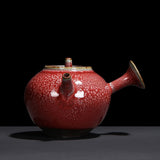 Théière Rouge en Porcelaine