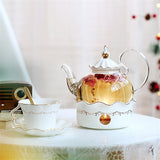 Théière en Verre et Porcelaine <br> avec Réchaud 600ml