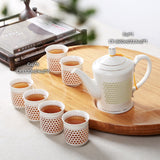 Théière Chinoise Porcelaine <br> Grain de Riz 600ml